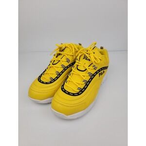 Fila Disruptor SE Mens 11.5 Yellow Black White Chunky Sneakers 1RM00806-702